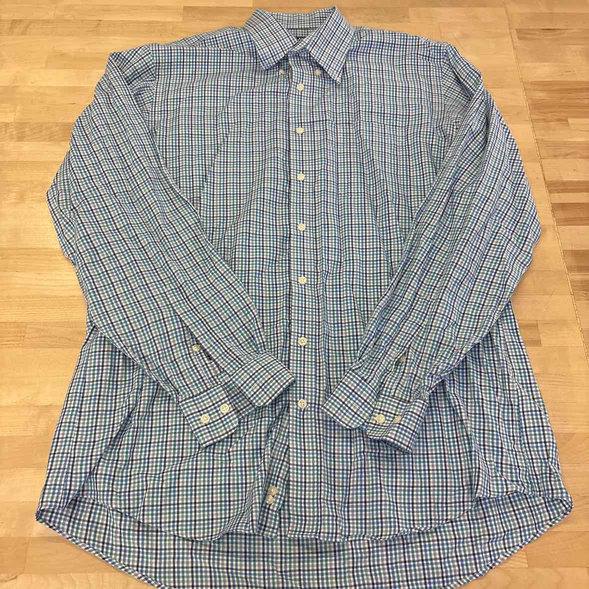 Kirkland's Size XL Blue MENS Button Down Shirt