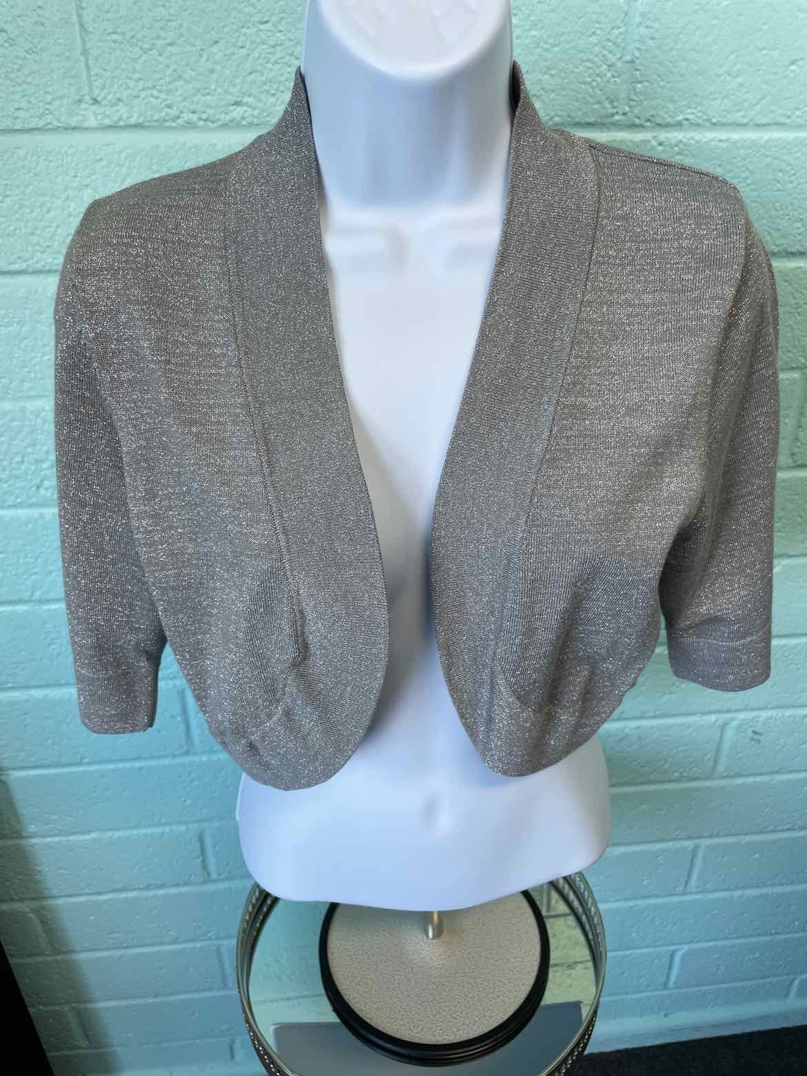 Jessica Howard Size L Silver Sweater