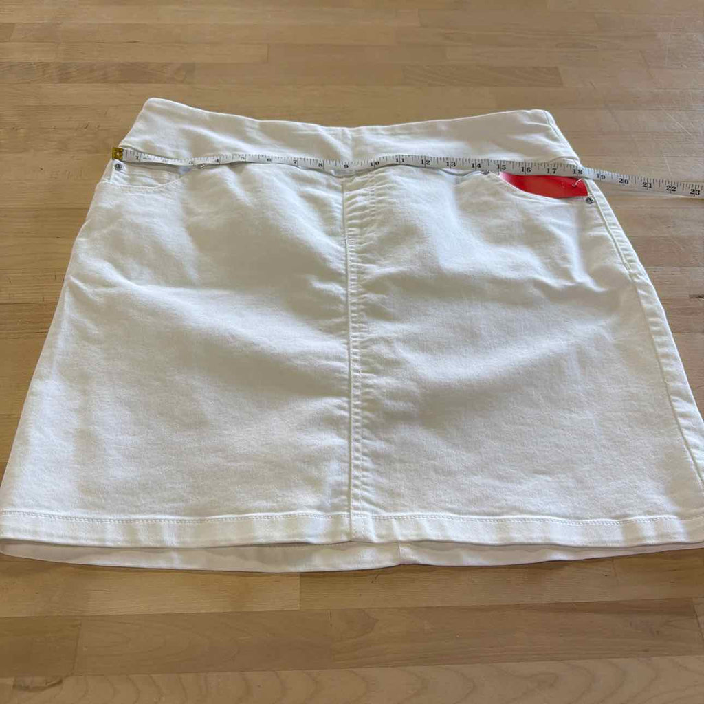 S.C. & Co. Size L White Denim Preloved Skorts