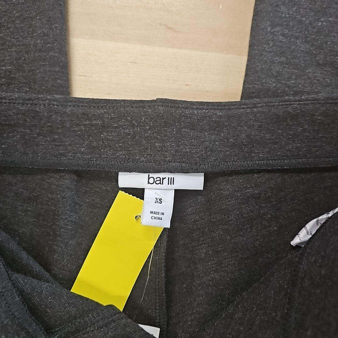 Bar III Size XS Gray New Pants