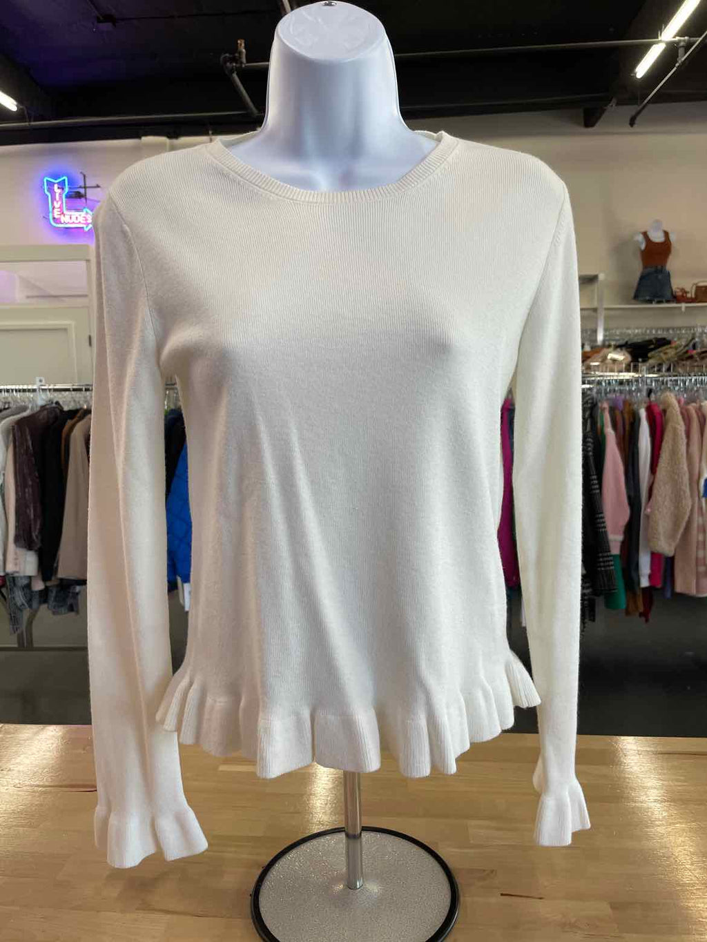 Ann Taylor Size S White Sweater