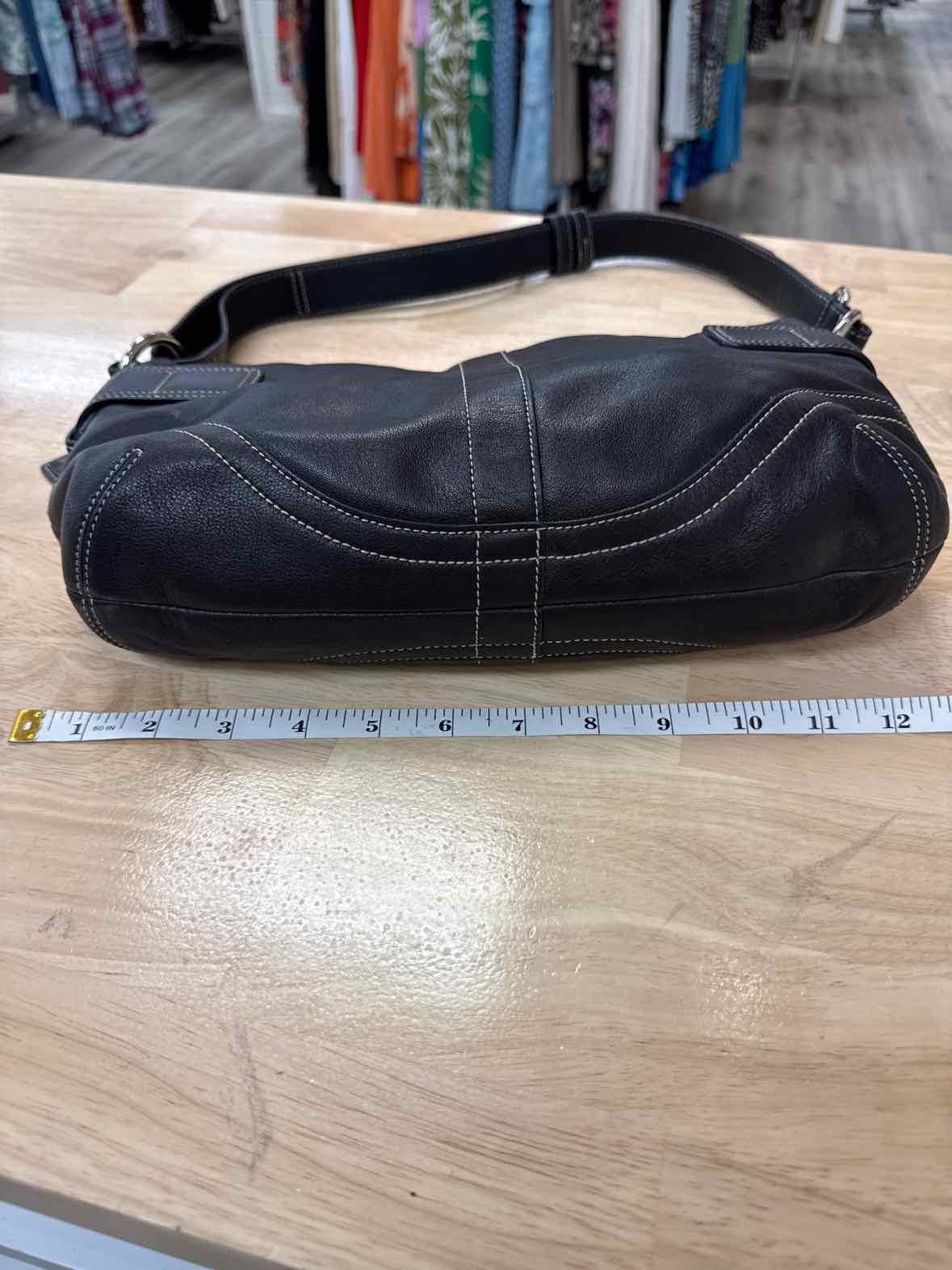 Coach Black Soho Leather 4 Way Crossbody Y2K Vintage Handbag