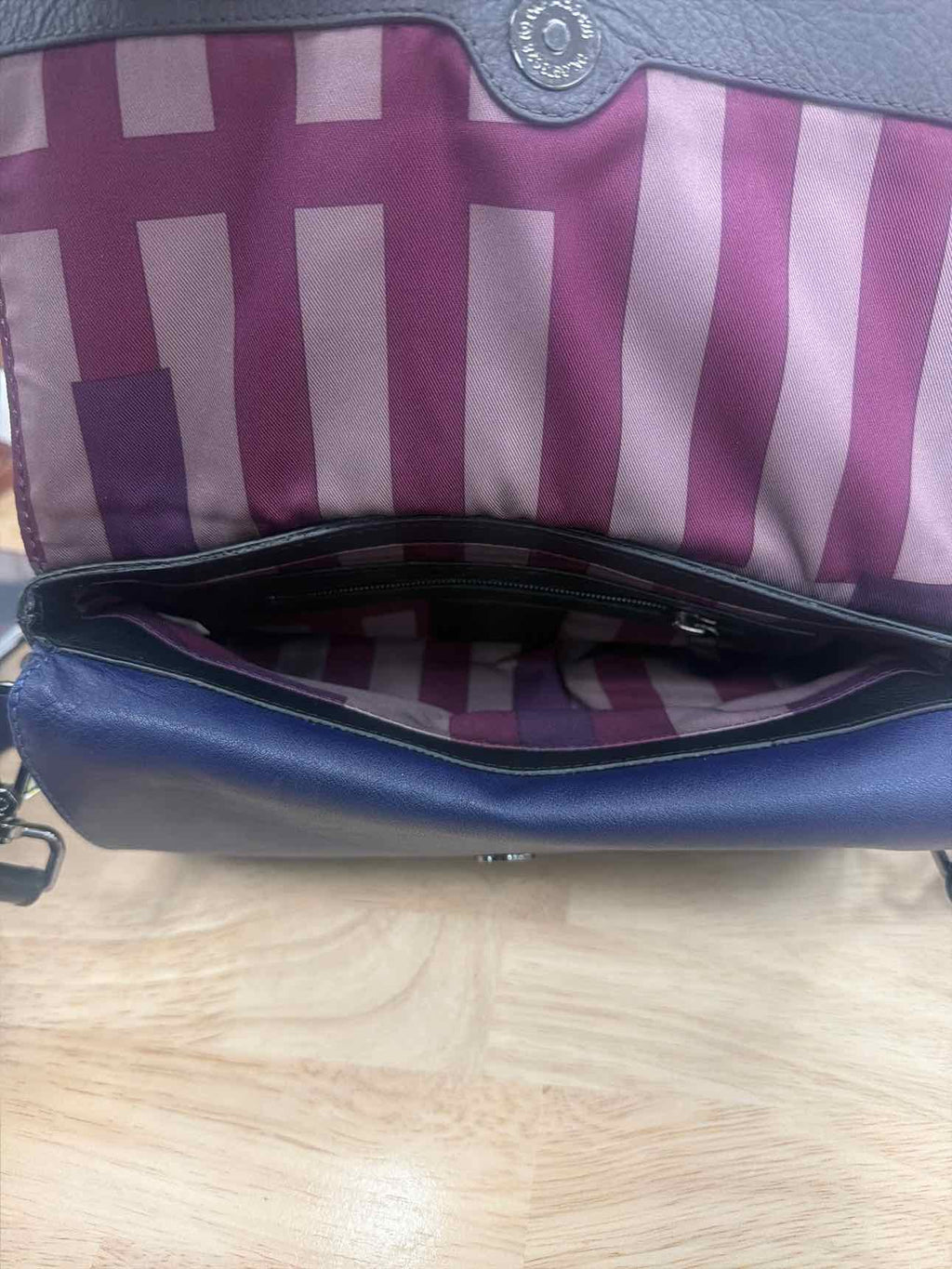 kooba Black & Blue Leather Purse