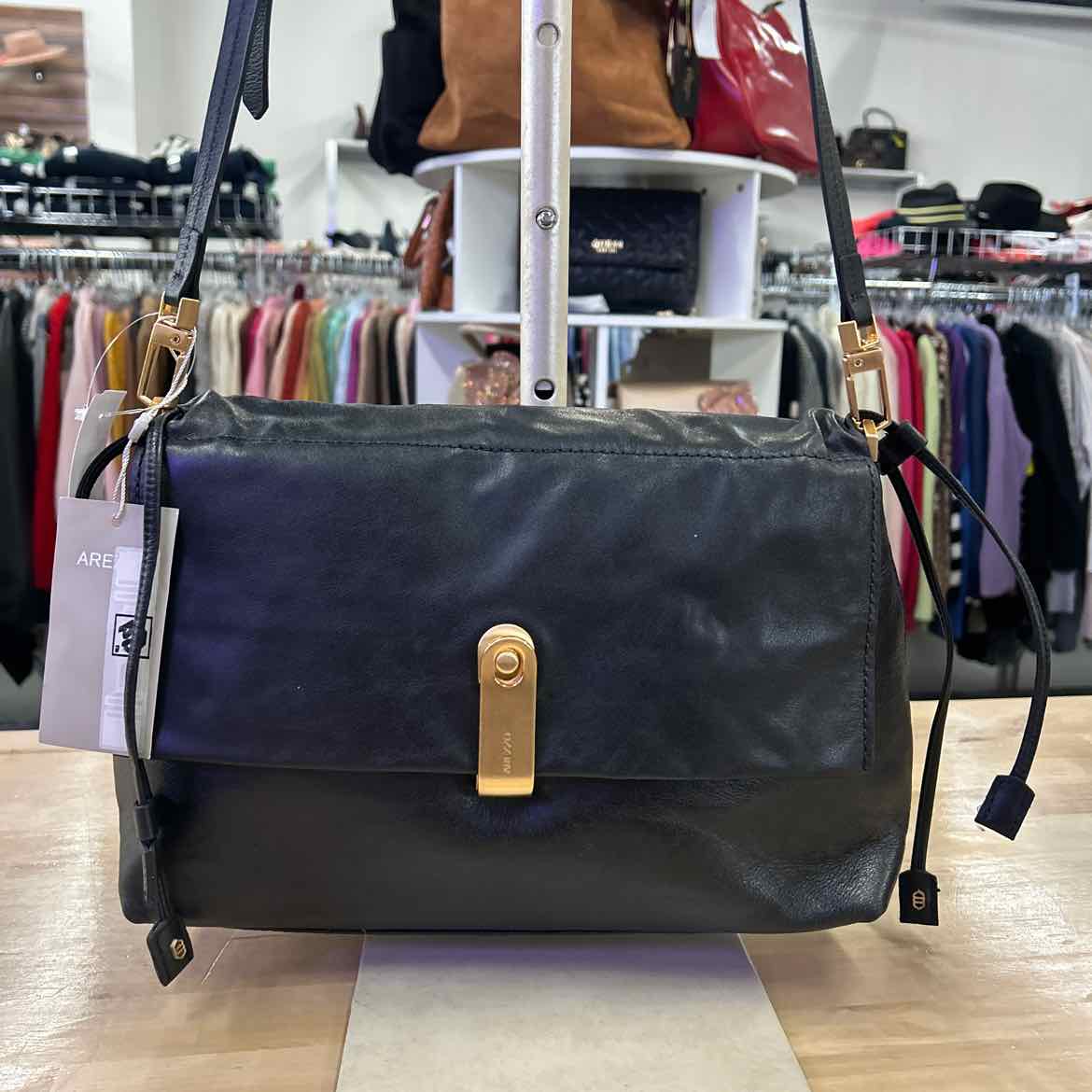 Arezzo Small Leather Lock Pouch