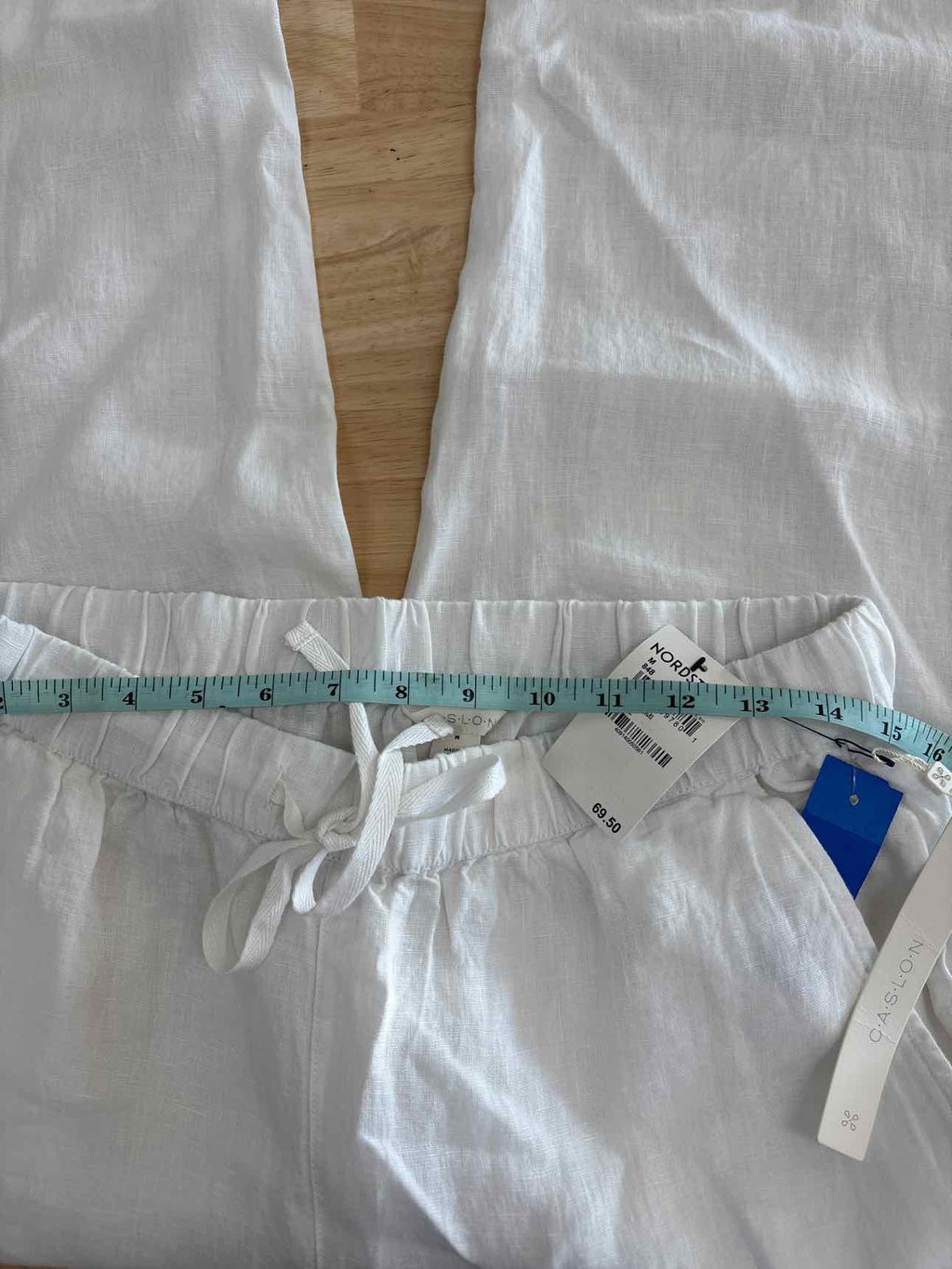 caslon Size M White Linen New Pants