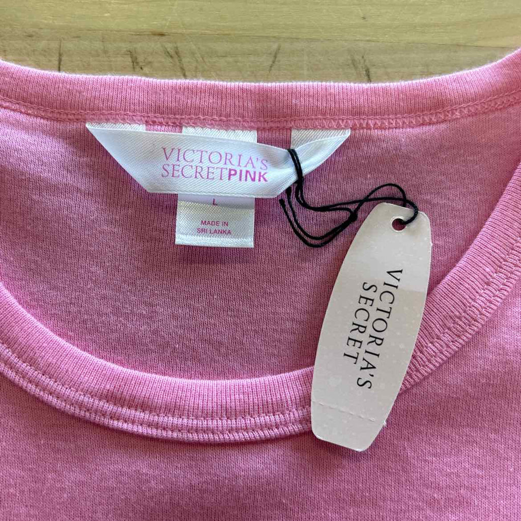 Victoria Secret Size L Pink New T-Shirt SS
