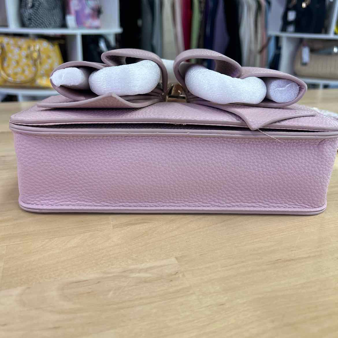 Like Dreams Jane Overlap Bow Crossbody - Blush