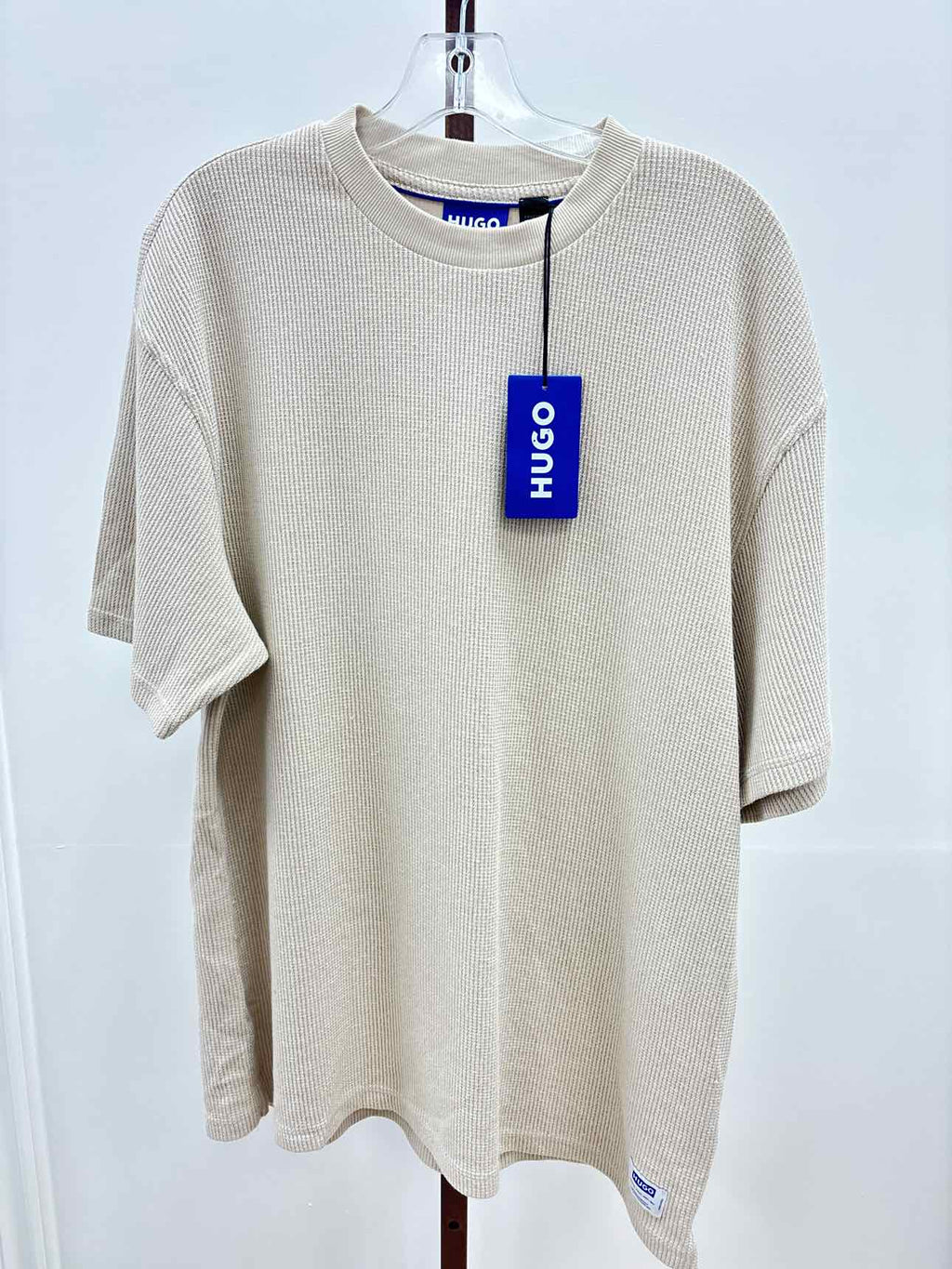 HUGO Size M Men's Waffle-structure T-shirt