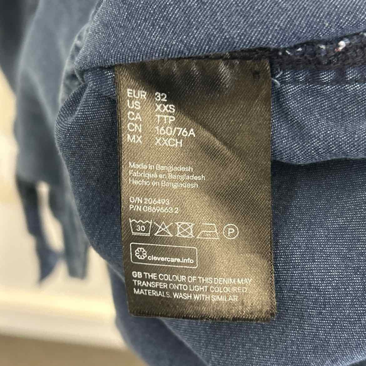 H&M Size XXS Navy Preloved Dress
