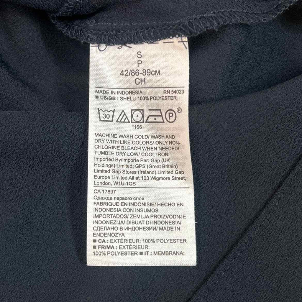 Banana Republic Size S Navy Preloved Blouse LS