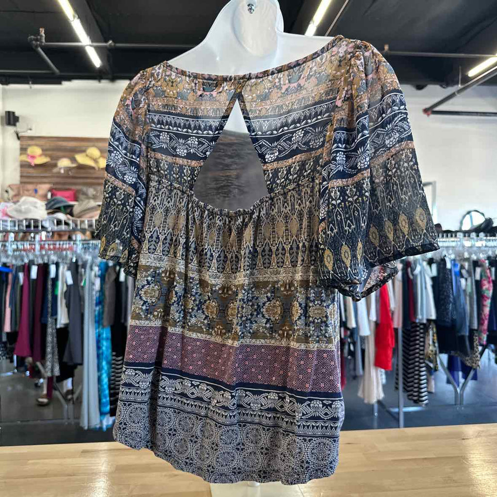 Lucky Brand Size M Multi - Fall Blouse