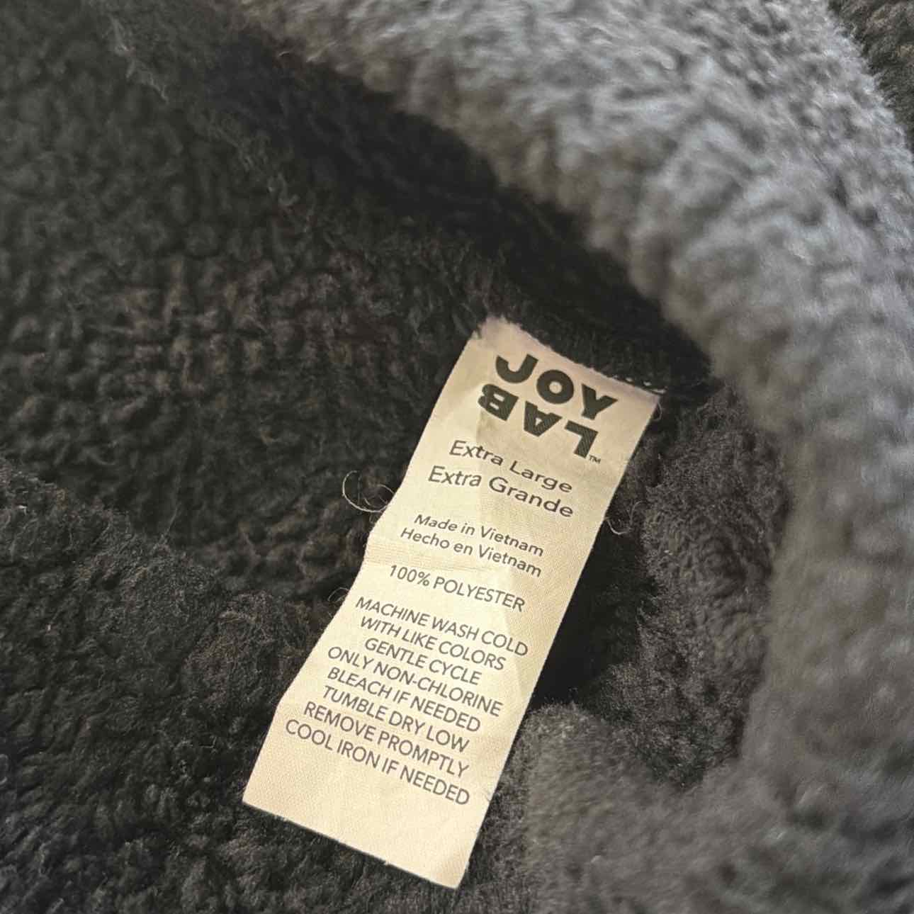 Joy Lab Size XL Black Polyester Preloved Pullover