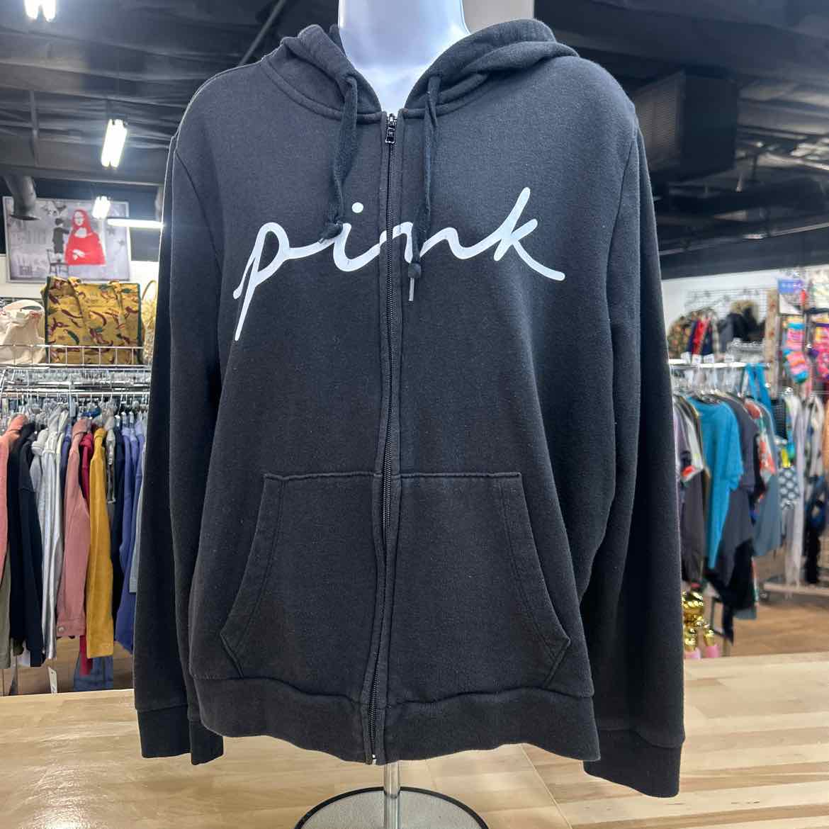 Pink Size XL Black Preloved Sweater