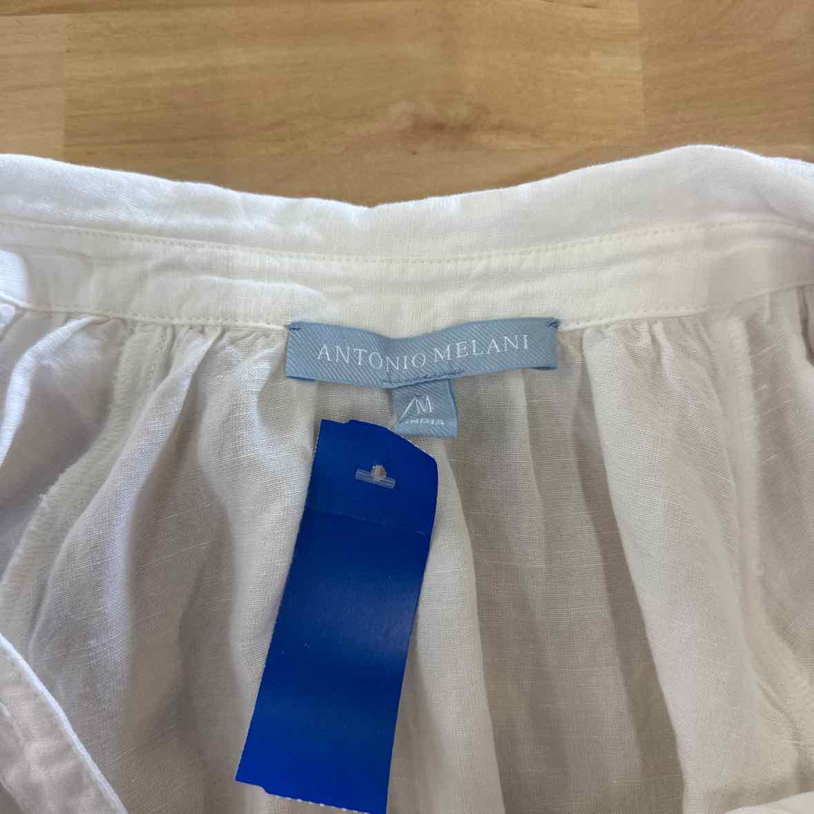 Antonio Melani Size M White Button Down Shirt