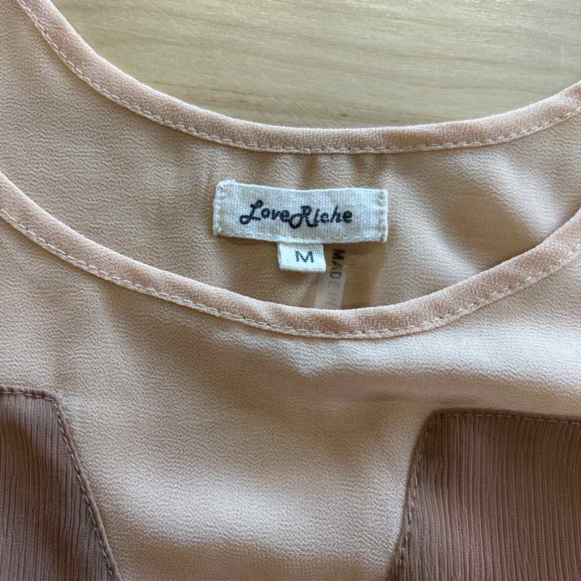Loveriche Size M Brown/Pink Tank