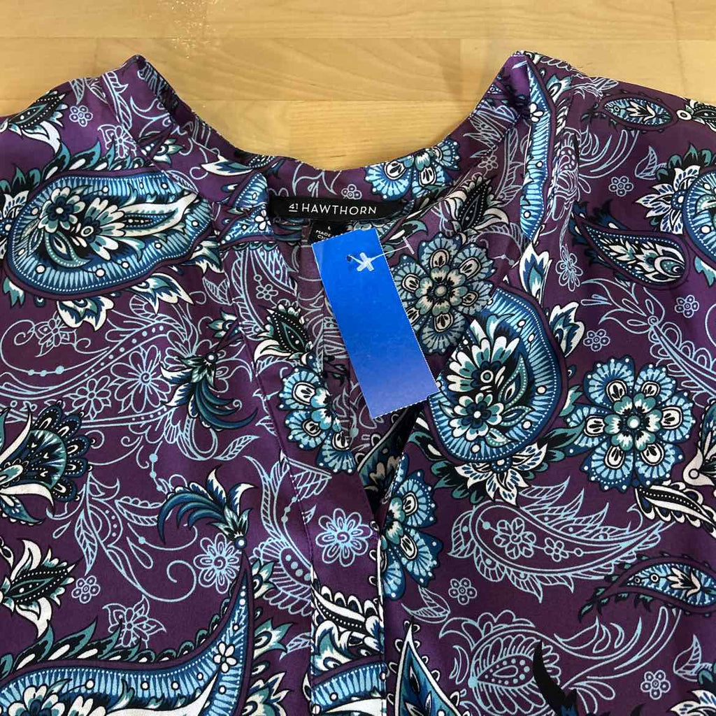 41 Hawthorn Size L Purple Preloved Blouse LS