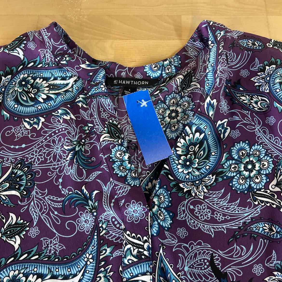 41 Hawthorn Size L Purple Preloved Blouse LS