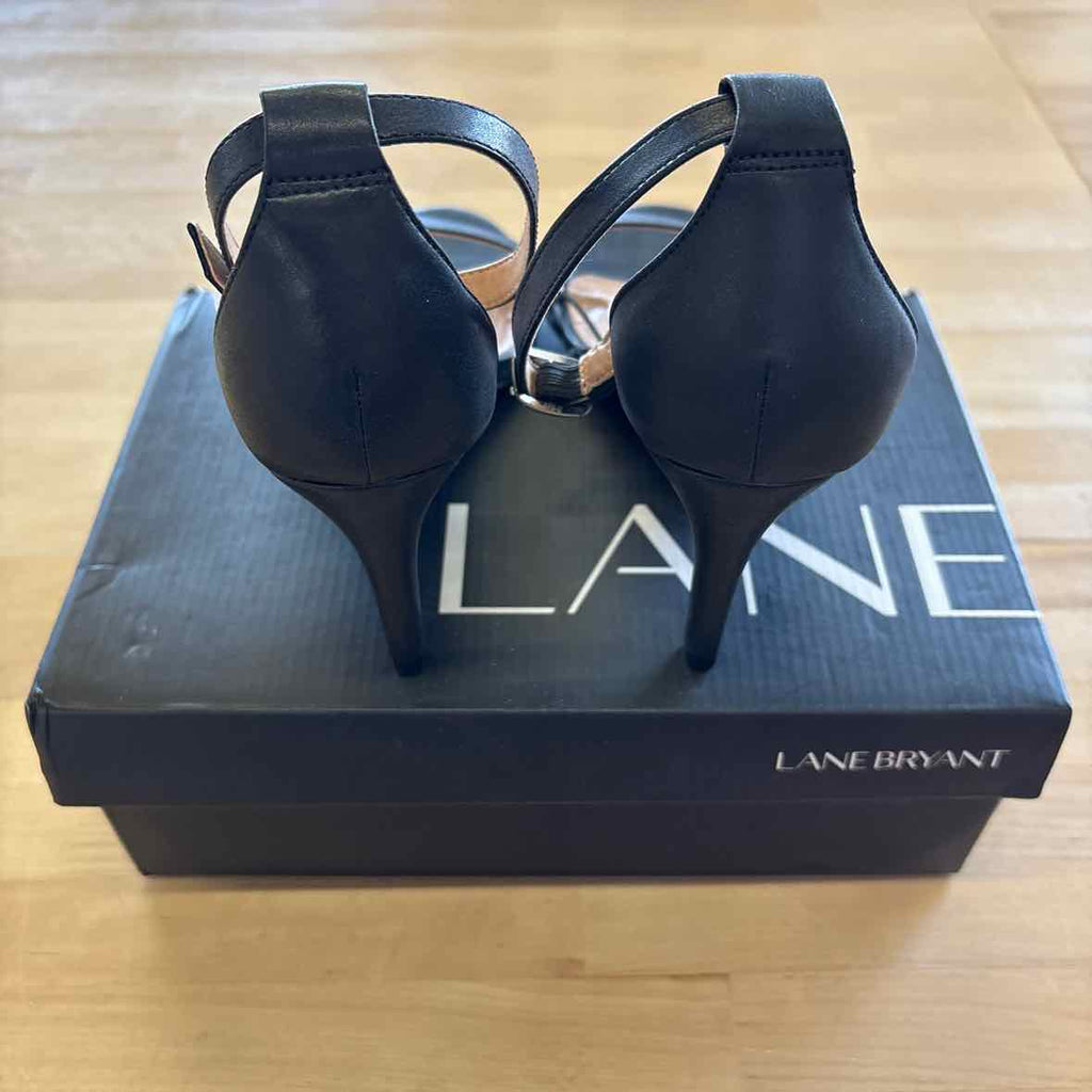 Lane Bryant Size 8W Black New Heels