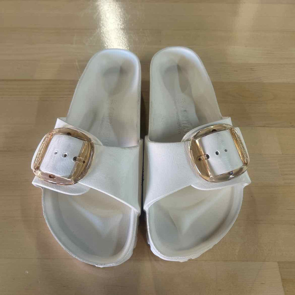 Birkenstock Size 7.5/8 White Preloved Sandals
