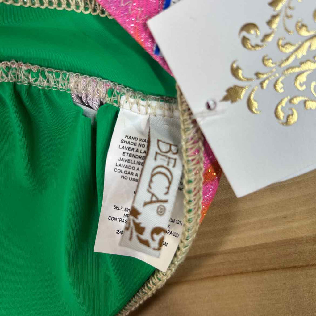 becca Size M Halter Swim Bikini Top