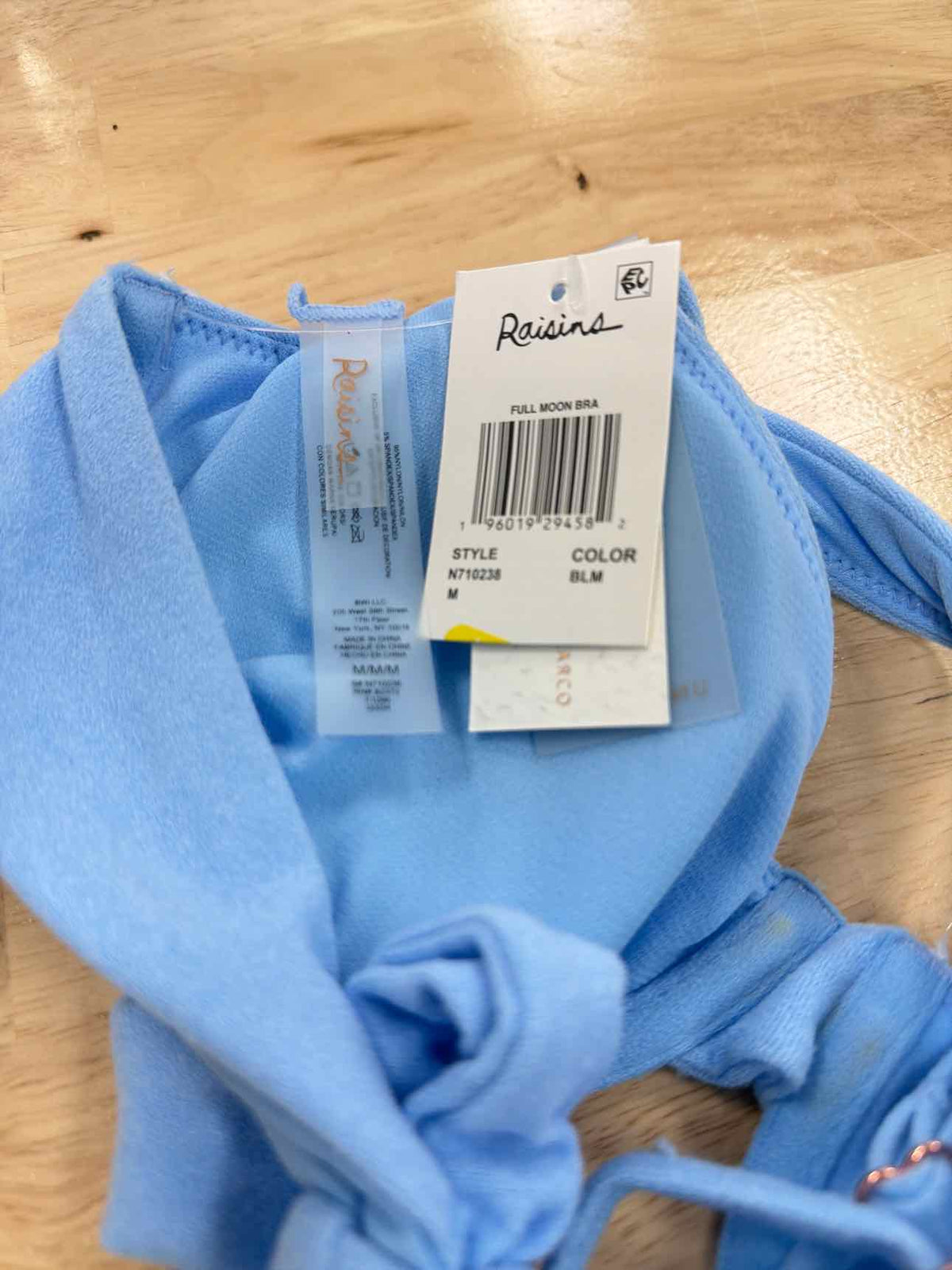 Raisins Size M Tie-Back Bikini Top