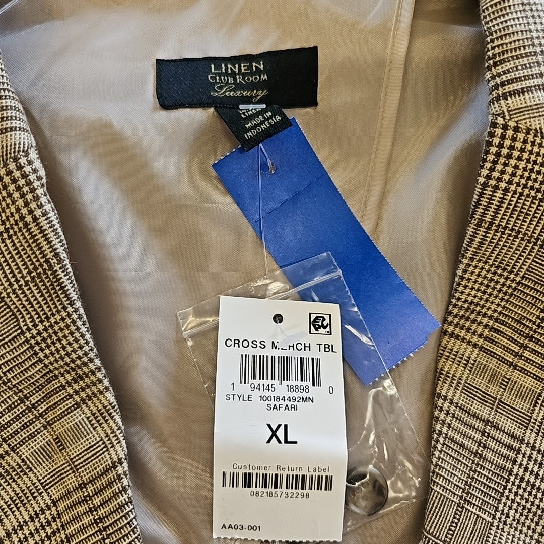 Club Room Size XL Tan Blazer