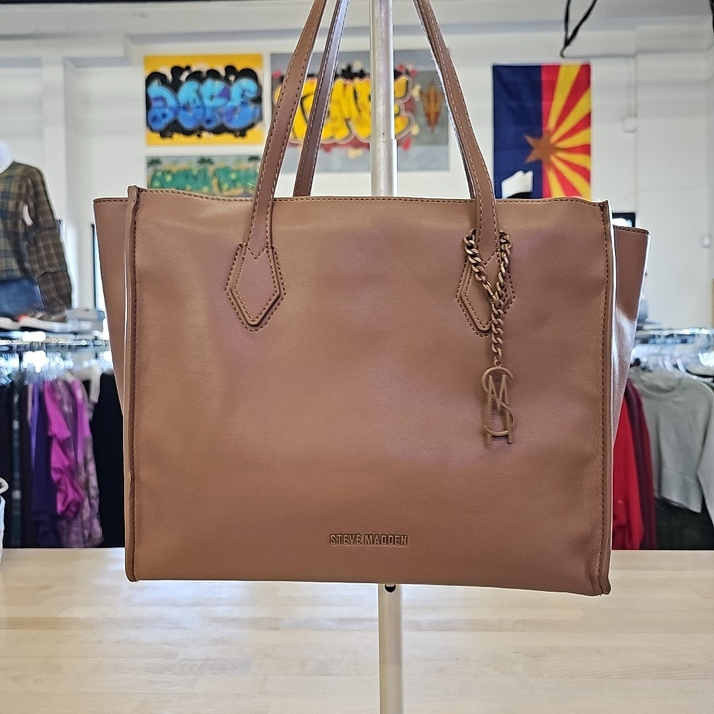 Steve Madden Joe Medium Tote Bag - Cognac