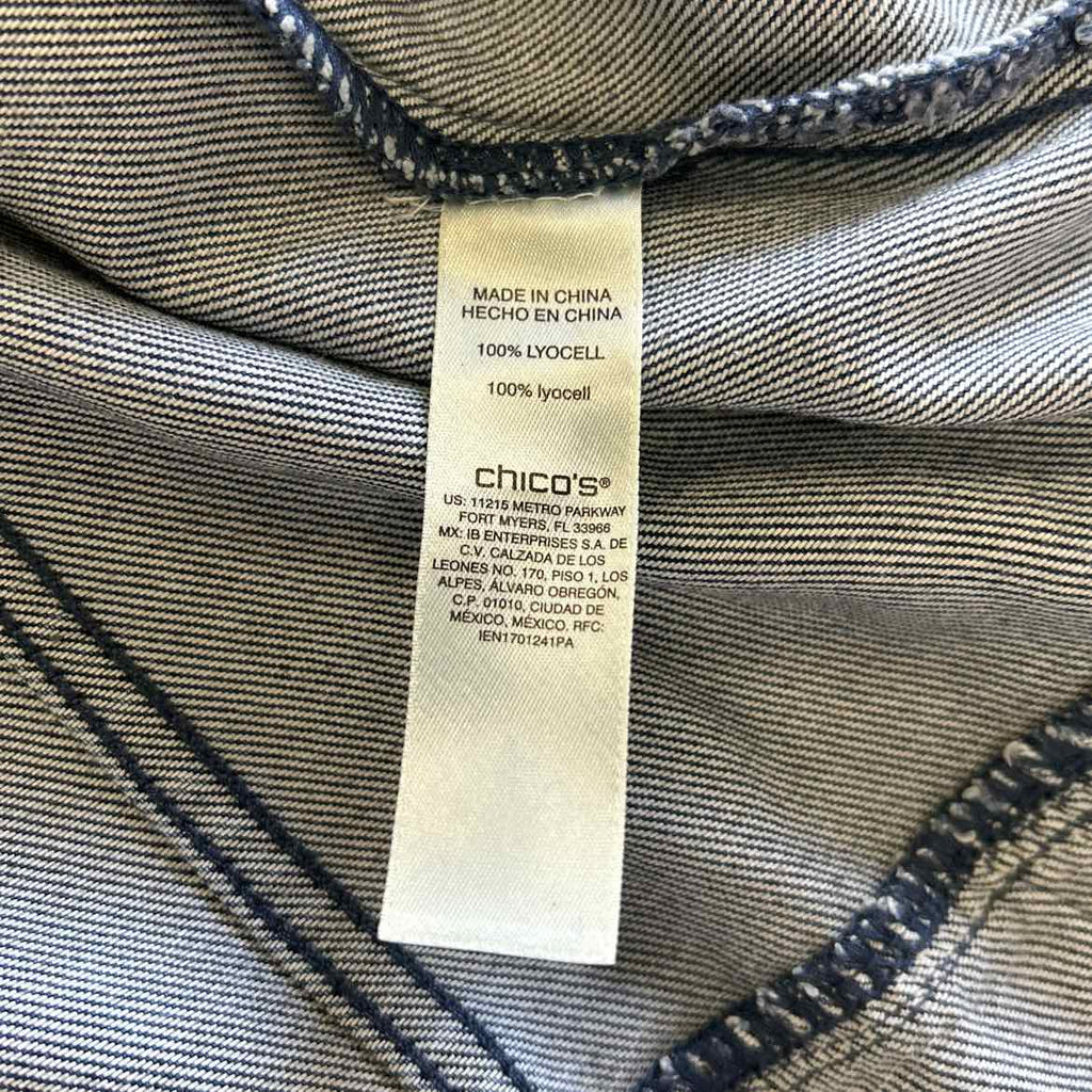 Chico's Size 2 Blue Denim New Jacket