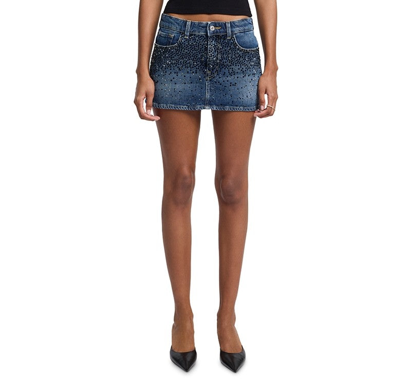 7 for all mankind Size 27 Blue Denim Skirt