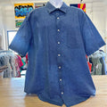 Perry Ellis Size 2XL Blue Preloved Button Down SS