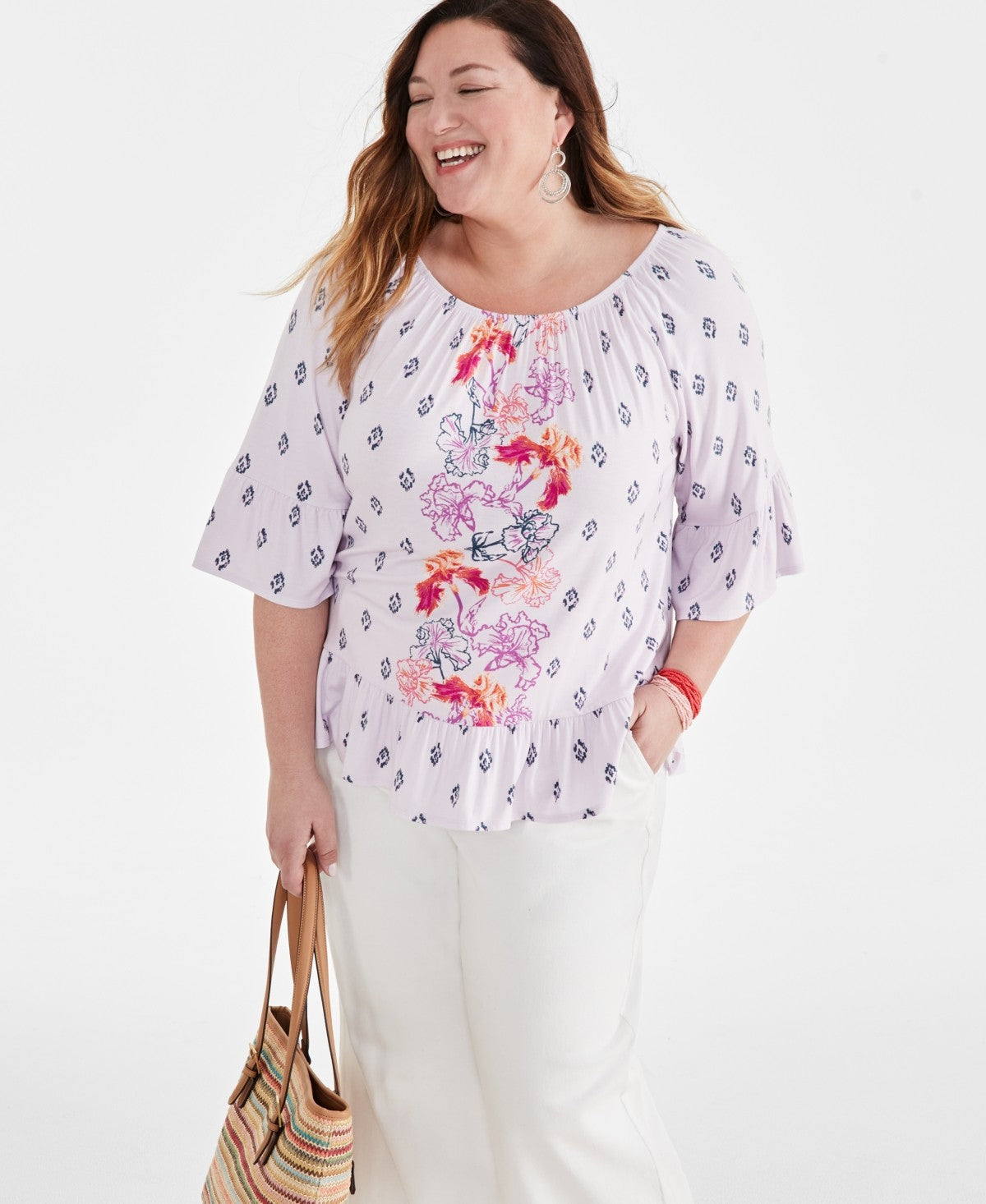 Style & Co. Size 3X Purple Blouse