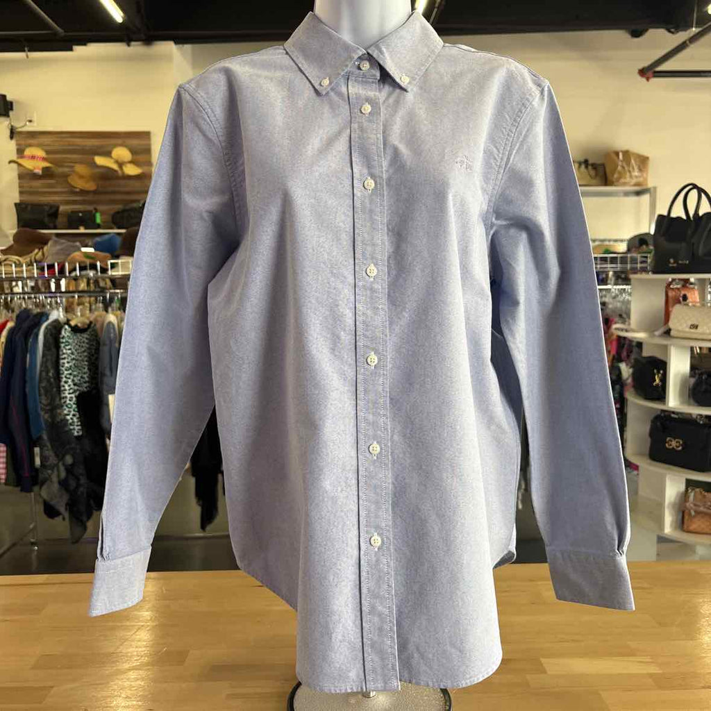 Brooks Bros. Size 12 Blue Preloved MENS Button Down Shirt