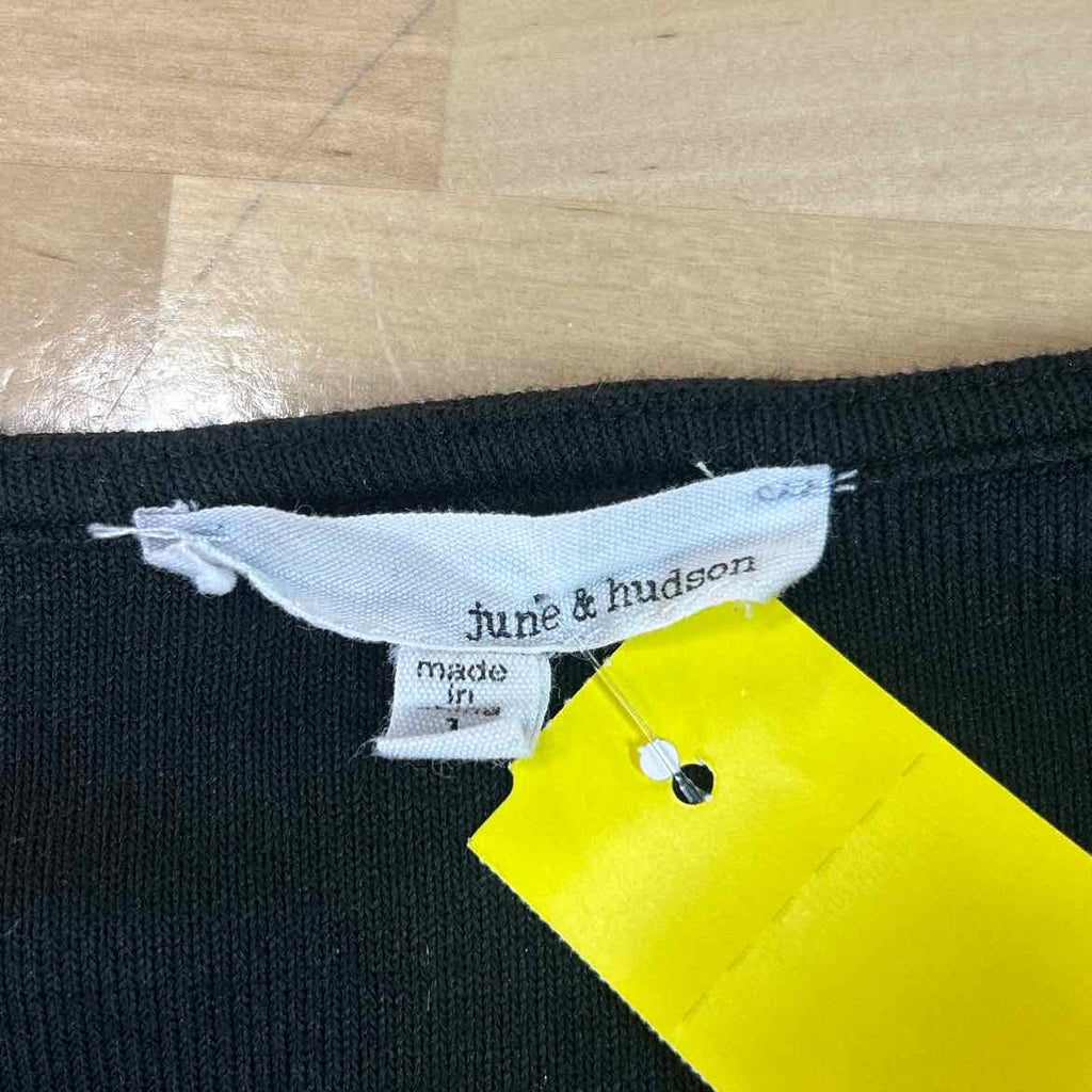 June & Hudson Size 1 Black Preloved Cardigan