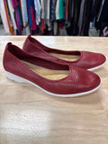 Clarks Size 6 Red Preloved Slip On