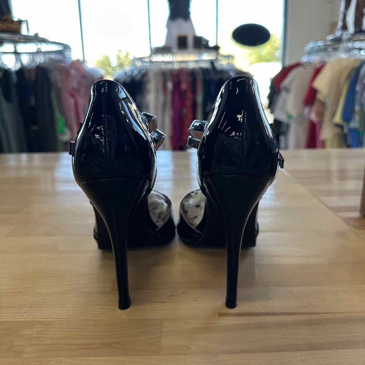 Journee Collection Shoe Size 9 Black Tru Pointed Toe High Stiletto Pumps
