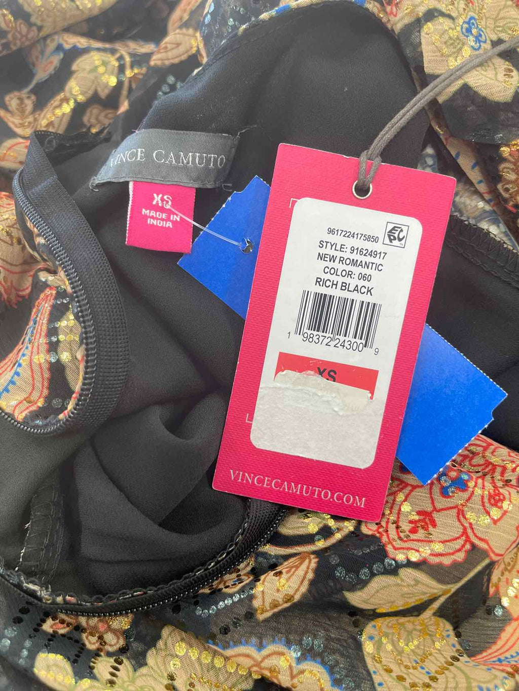 Vince Camuto V Neck Tie Waist Jumpsuit
