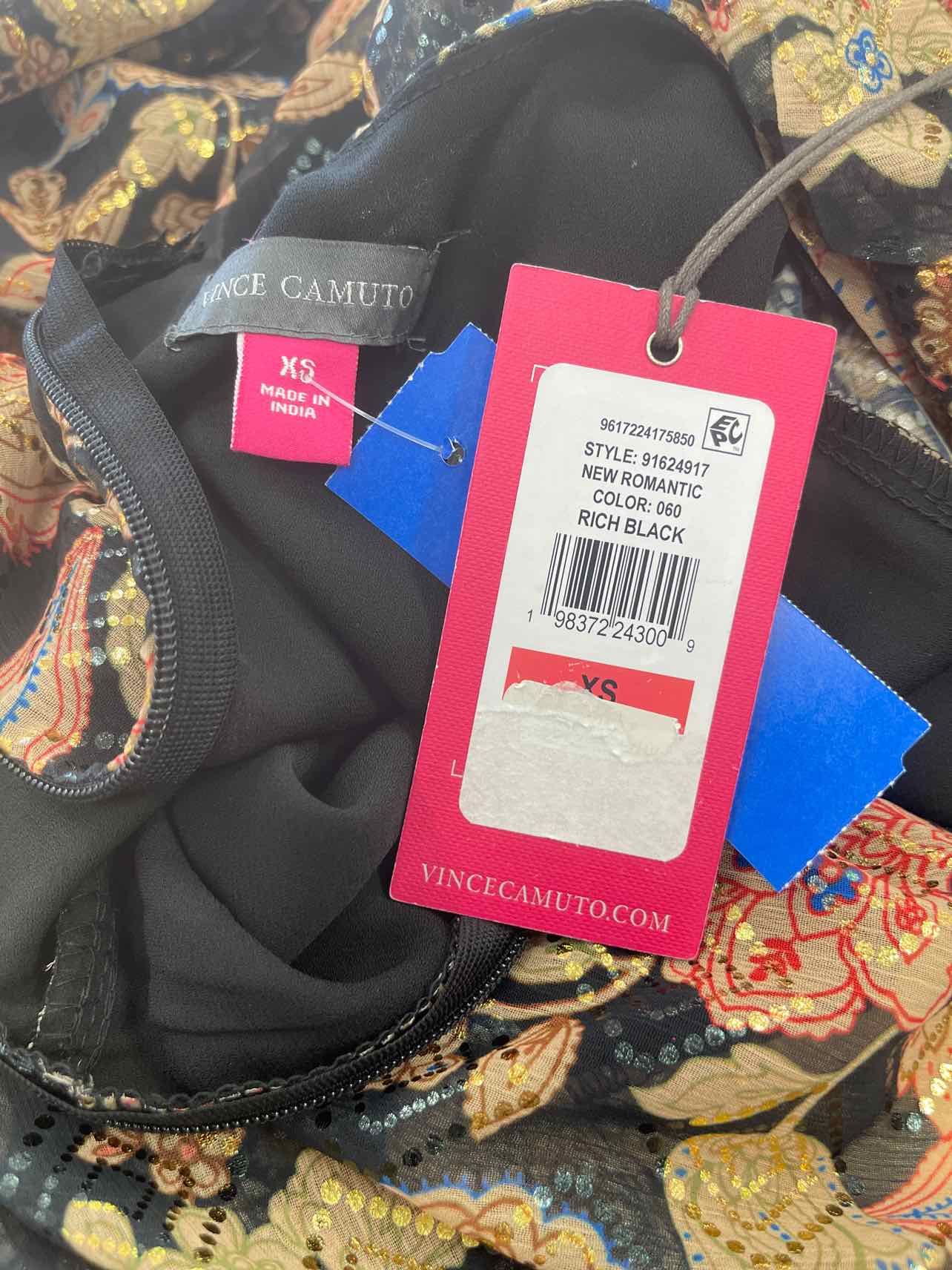 Vince Camuto V Neck Tie Waist Jumpsuit