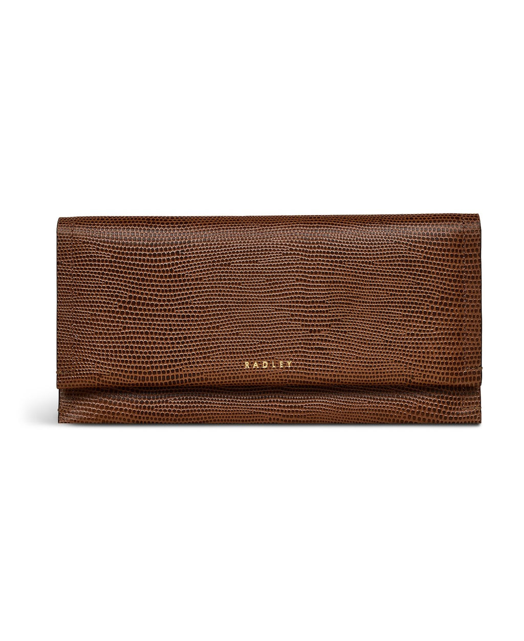 Radley London Oak Street Faux Lizard Flap Over Wallet - Saddle