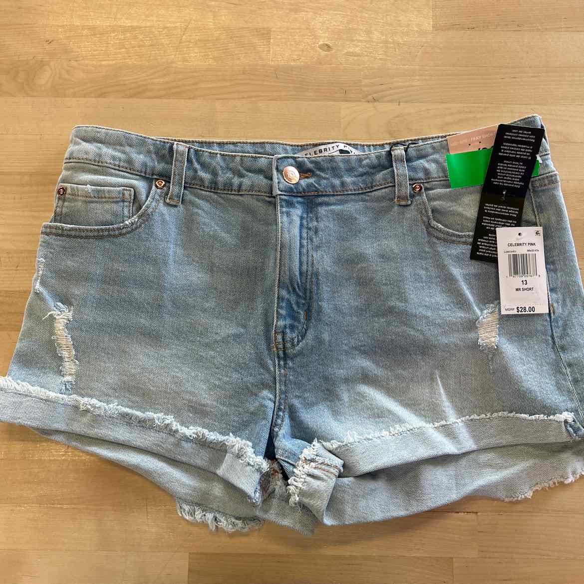 Celebrity Pink Juniors' Mid-Rise Fringe-Cuff Shorts - Dolce Vita - 13