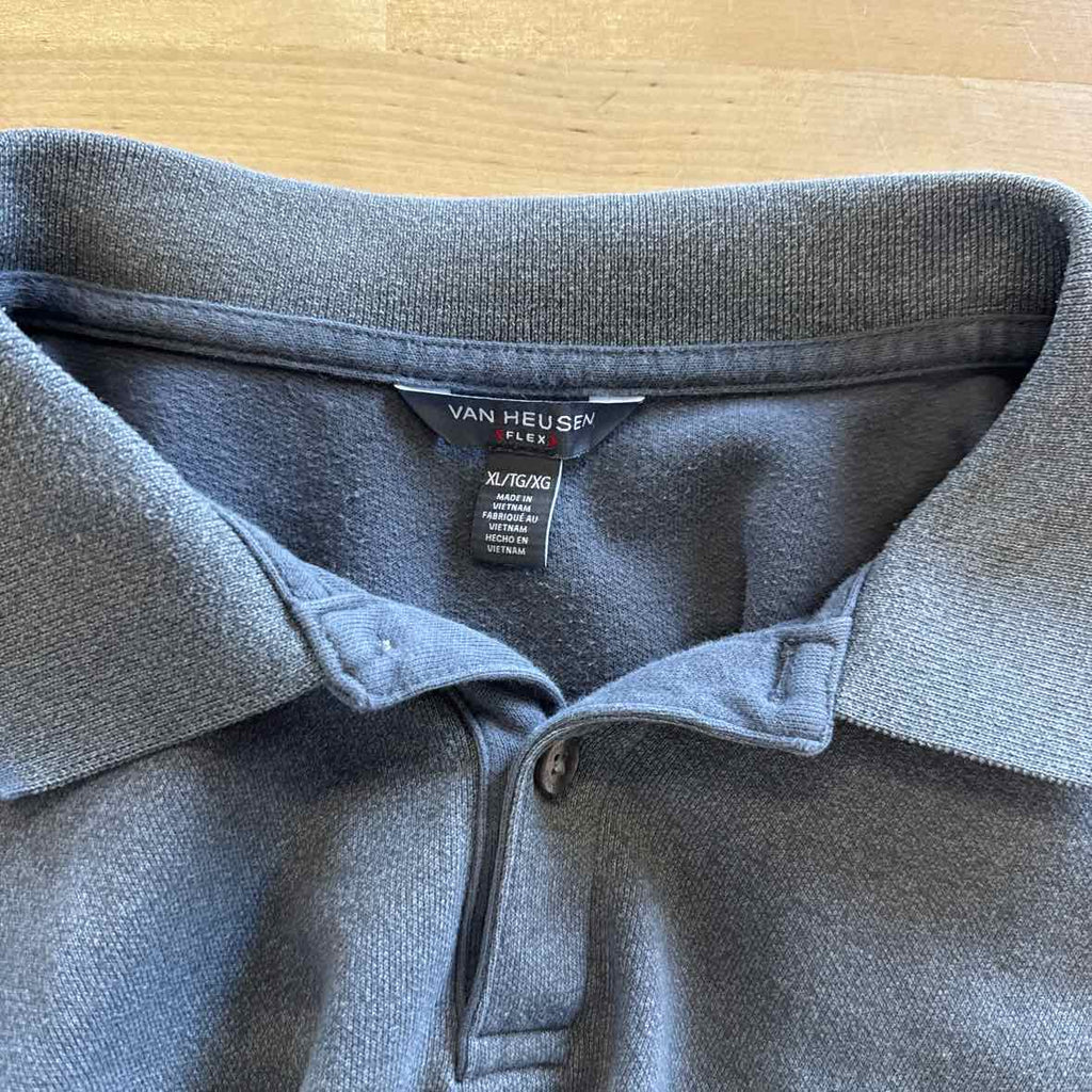Van Huesen Size XL Gray Polo