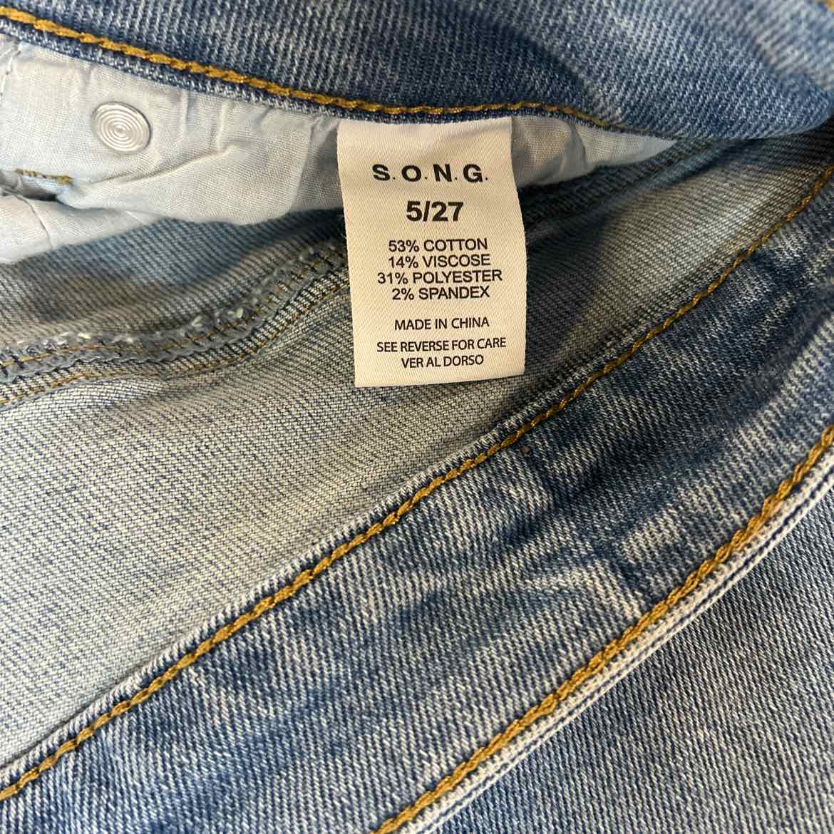 SONG Size 5 Blue Denim Preloved Jeans