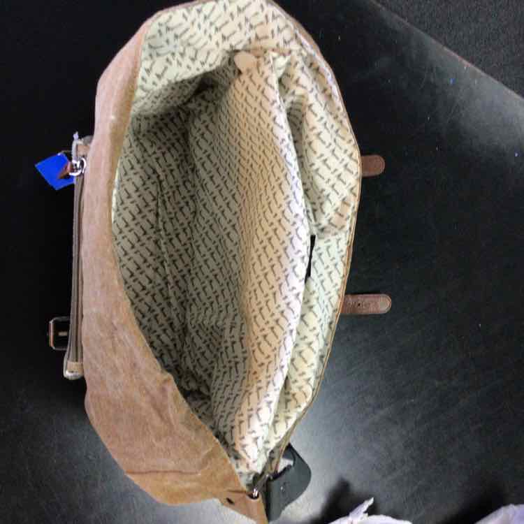 Mona B. Tan & Gray Messenger Totes