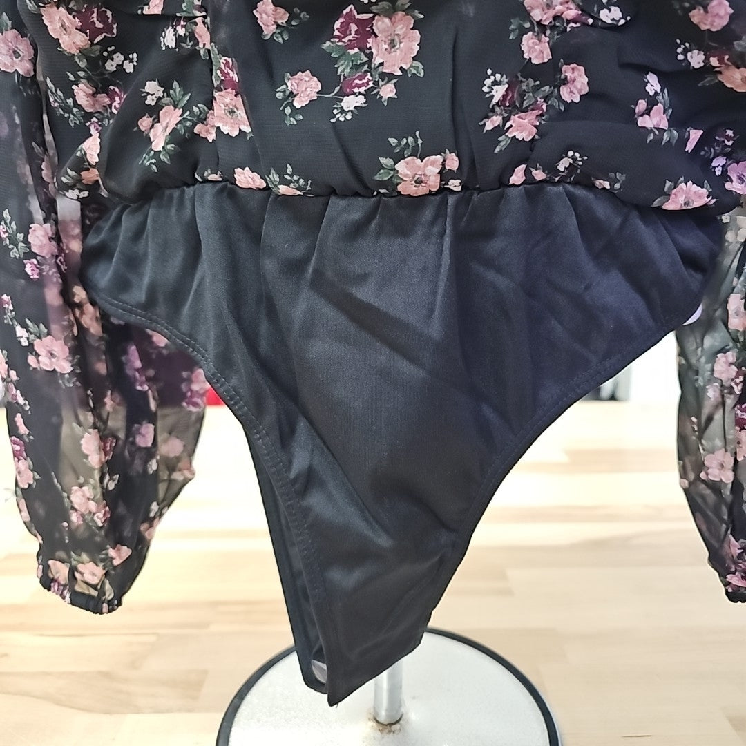 Celebrity Pink Juniors' Ruched Long-Sleeve Bodysuit