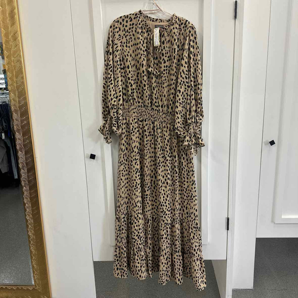 Vince Camuto Size XL Tan Dress