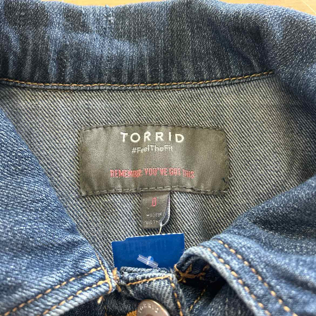 Torrid Size L Blue Denim Preloved Jacket
