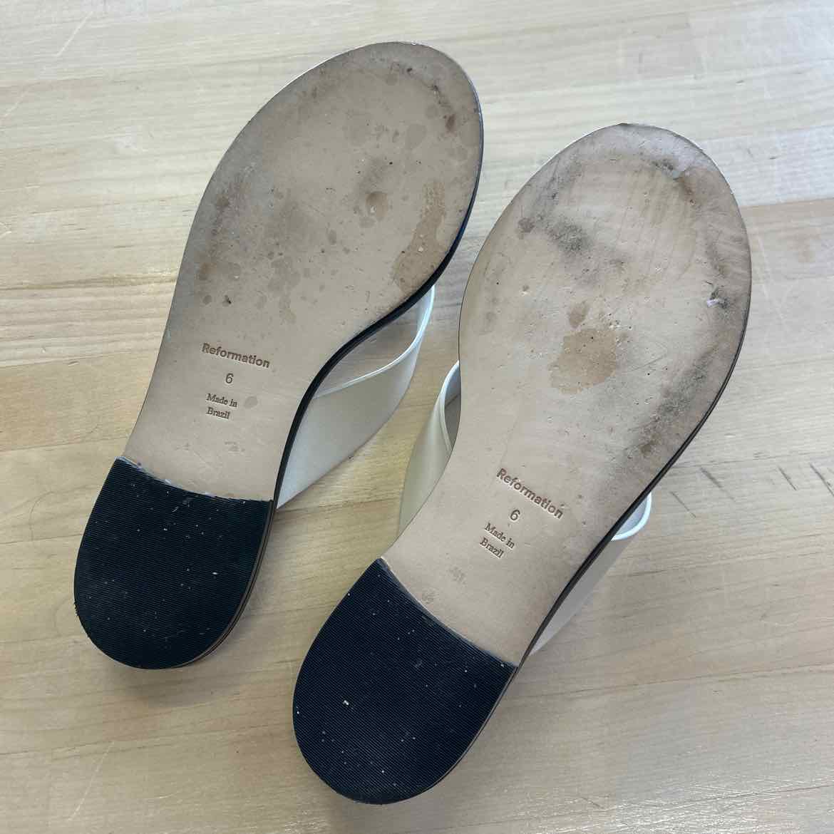 Reformation Size 6 Black Preloved Sandals