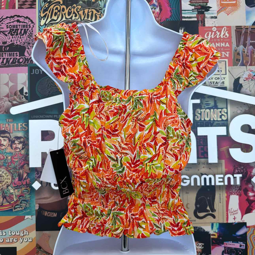 BCX Size S Printed Sleeveless Top