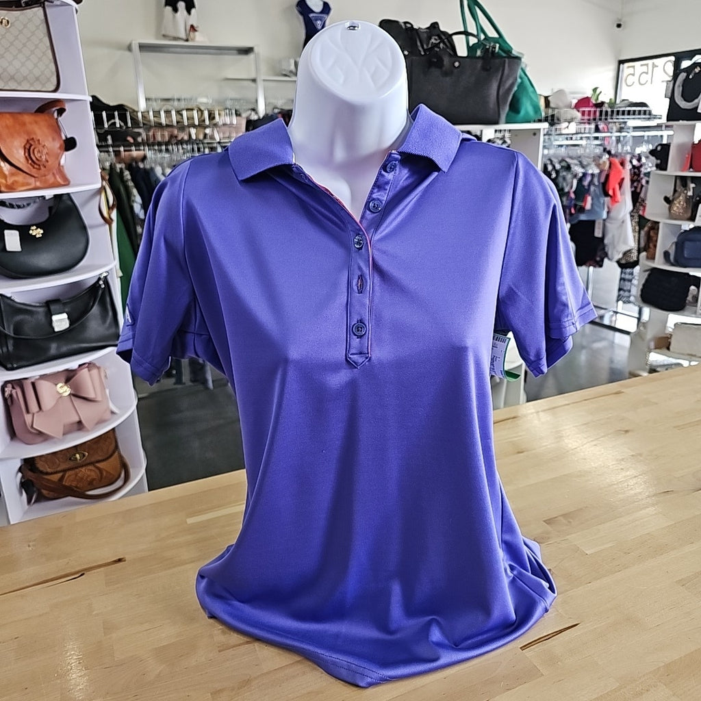 Antigua Size M Purple Preloved Polo