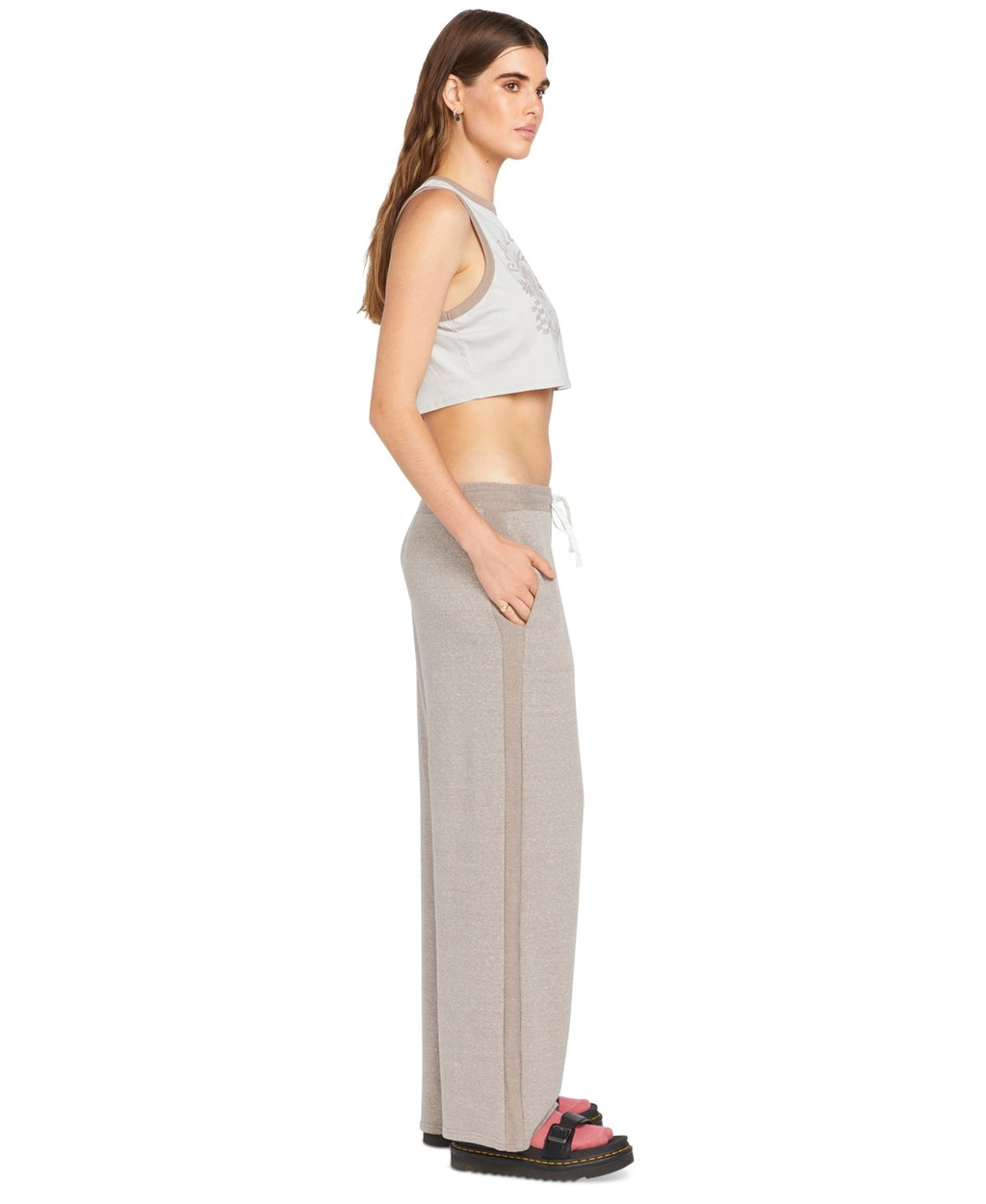 Volcom Juniors' Lil Frenchie Pull-on Drawstring Sweatpants