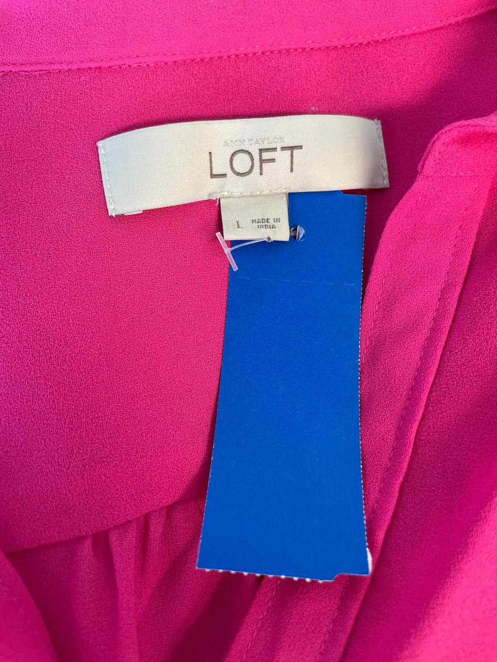 Loft Size L Pink Shirt